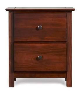 Shaker 2 Drawer Nightstand, Cherry