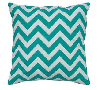 Mccullough Chevron 100% Polyester Indoor 2 Throw Pillows, Teal, 18x18"