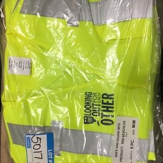 Medium Safety Vests, 5PC