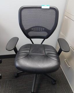 Swivel Arm Chair with Mesh Back