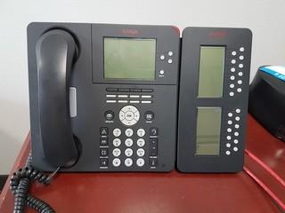 Avaya IP Office 500 V2 Phone System w/ Dell PowerEdge R210 Voicemail Controller and Dell PowerEdge R210 Customer Call Reporter and 21 Avaya 9650 Handsets and Avaya SBM24 Reception Add on Unit