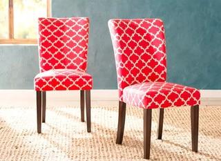 Darby Home Co. Lea Dining Chair, Set Of 2, Samba Red
