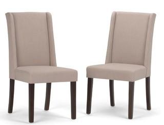 Deluxe Dining Chair in Natural Linen (Set of 2)