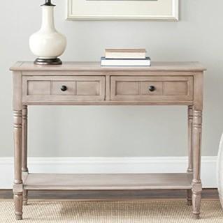 Manning 2 Drawer Console Table, Vintage Grey