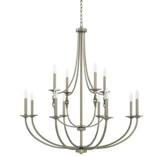 Mccurley 12-Light Candle-Style Chandelier, Fixture:40.50'' H x 43.5'' W x 43.50'' D