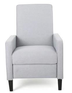 Drake Light Grey Fabric Recliner Club Chair