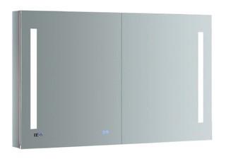 Fresca Tiempo 48 in. W x 30 in. H Recessed or Surface Mount Medicine Cabinet with LED Lighting and Mirror Defogger