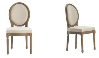 Lark Manor Brought Round Upholstered Dining Chair, Set Of 2