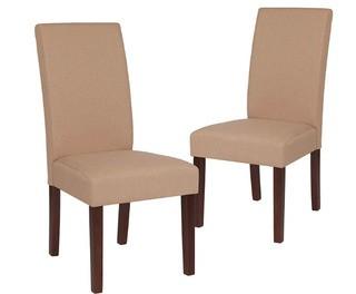 Rayford Upholstered Dining Chair, Beige, Set Of 2