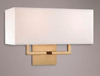 Sea Mills 2-Light Armed Sconce, Honey Gold 