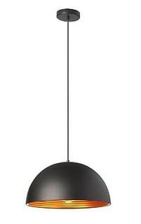 Dainolite 1LT Pendant Aluminum 8 x 16 x 16 in Matte Black (HKI-161LP-BK)