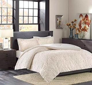 Three Posts Hocker Comforter Set, King, Ivory