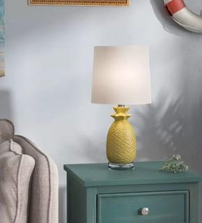 Salina Ceramic Pineapple 18" Table Lamp