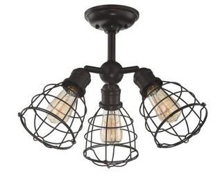 Evergreen 3-Light Semi Flush Mount