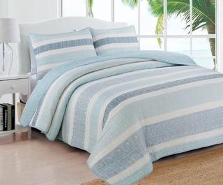 Barger?Reversible Quilt Set Queen, Blue