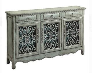 Astoria Grand Helvic 3 Drawer 3 Door Accent Cabinet