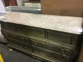 7 Drawer Dresser, Damaged/Scratched Top