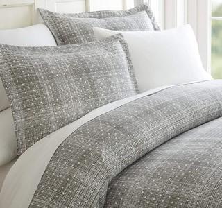 Fincastle Duvet Cover Set King, Grey