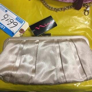 Nina Champagne Color Clutch Purse