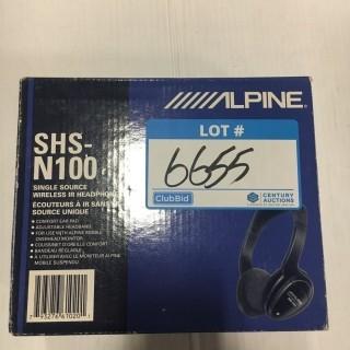 Alpine - SHS-N100 Single Source Wireless IR Overear Headphone- Open Box