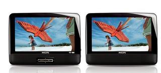 Philips Dual 9`Portable DVD Player - PD9012P/37 - Open Box