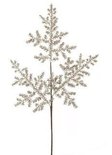 Glitter Pine Spray Stem, 12PC