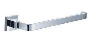 Aura 9.3" Wall Mounted Towel Bar, Chrome, Set Of 2