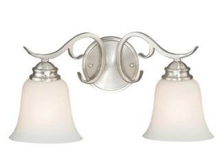 Elayne 2-Light Vanity Light, Satin Nickel