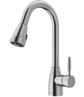 Vigo Graham Single-Handle Pull-Down Sprayer Kitchen Faucet in Stainless Steel