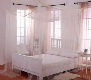 Kaneshiro Crystal Sheer Panel Bed Canopy