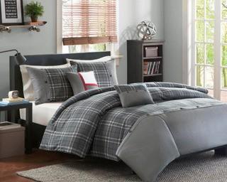 Sand Lake Comforter Set, Queen, Grey