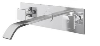 Vigo Titus Wall Mounted Bathroom Faucet, Chrome 