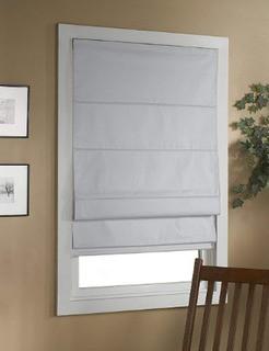 Blackout Roman Corless Shade 33Wx63L", Linen