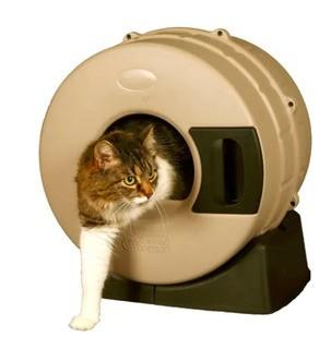 Appleby Quick Clean Spinner Cat Litter Box, Tan