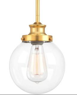 Progress Lighting-P5067-137-Penn - One Light Pendant, Natural Brass