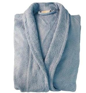 Patric 100% Cotton Terry Cloth Bathrobe, Large, Blue