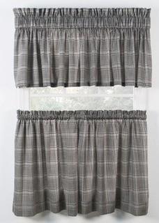 (6) Morrison 2-Piece Window Rod Pocket Pair With set 2 Tiers By Ellis Curtain, 56x36, 