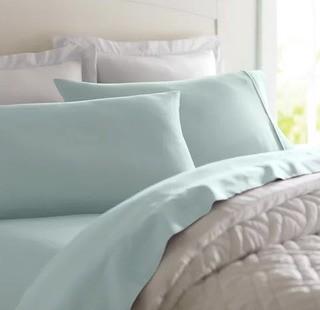 Wayfair Basics 1800 Series 3 Piece Sheet Set, Twin XL, Mint, 2PK