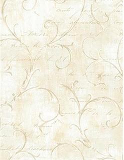 (7) Charelston Scroll Wallpaper 20.5"x10.9yd, 17.1 sq.ft. 