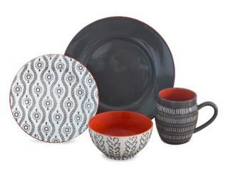 Bamu Tangiers 16 Piece Dinnerware Set, Service for 4