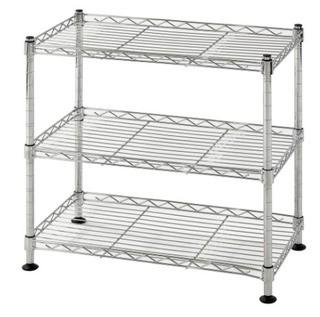 Sandusky 18" H x 18" W 3-Shelf Steel Wire Commercial Shelving Unit