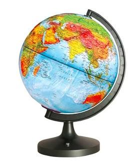 Dual Cartography LED Illuminated Globe