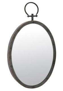 Lanford Oval Metal Accent Mirror 25x14"