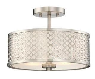 Coolidge 2-Light Semi Flush Mount, Brushed Nickel 