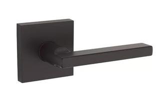 Weiser Halifax Passage Door Lever with Square Rosette, Iron Black