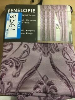 Astoria Grand Heideman Damask Room Darkening Rod Pocket Curtain Panel (ASGA2230_33089916)Purple, 54x84"