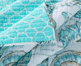 Barefoot Bungalow Cruz Coastal Quilt Set, King, Multicolor