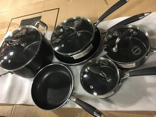 Lagostina 10pc Non-Stick Cookware Set- Display