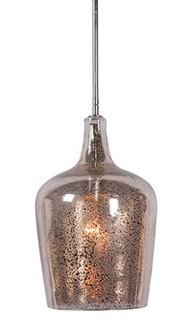 Kenroy Home 93042ANT Pi 1-Light Pendant, Chrome