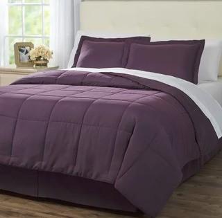 Gaia 8 Piece Bed in a Bag Set TwinXL, Purple